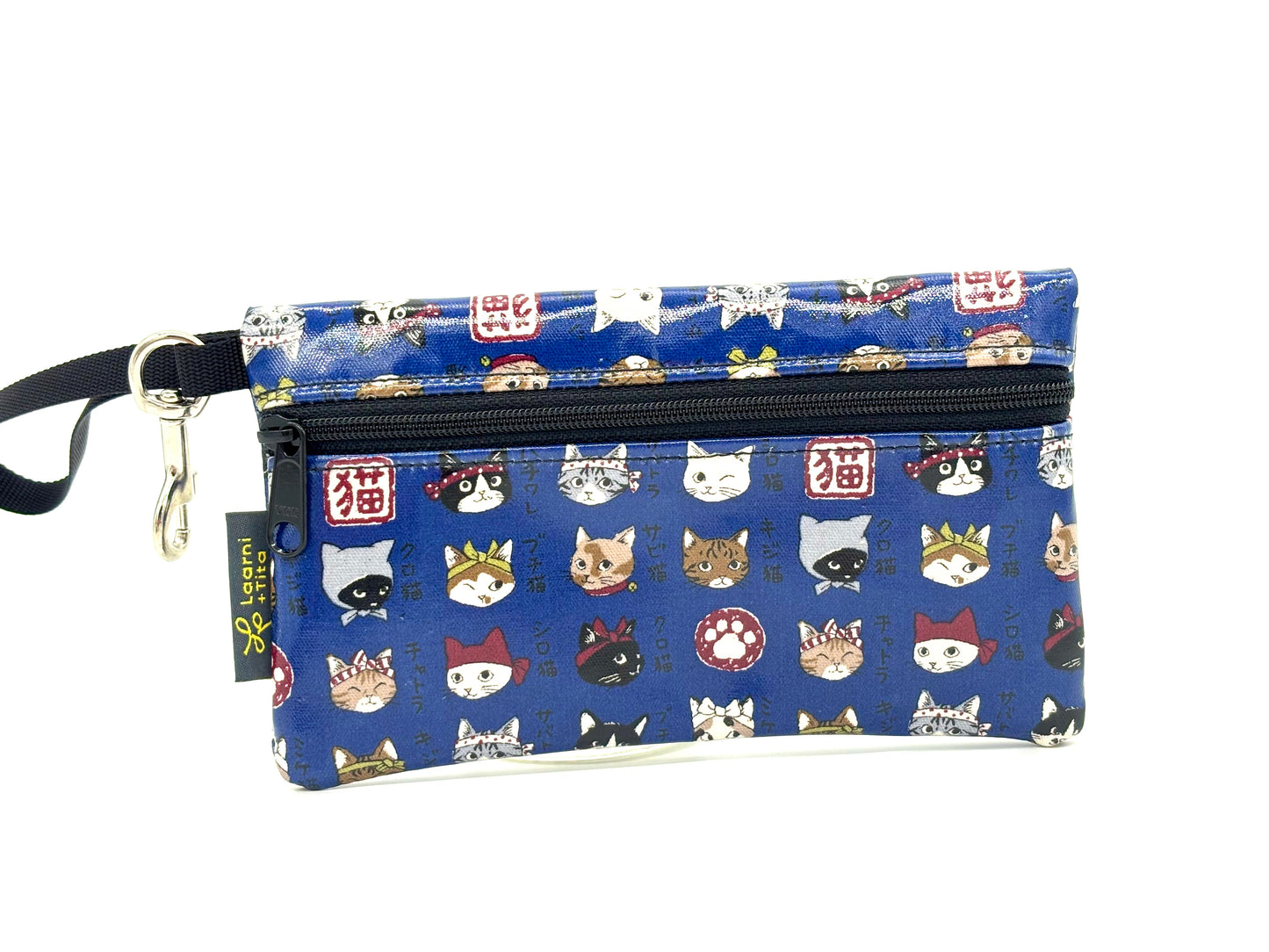 Medium Wristlet in Japanese Cats