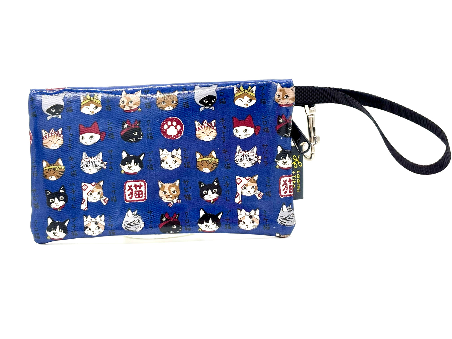 Medium Wristlet in Japanese Cats