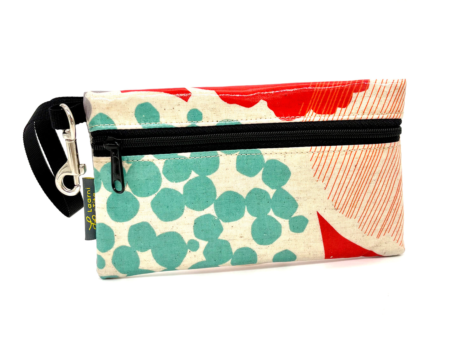 Medium Wristlet in Mostly Red