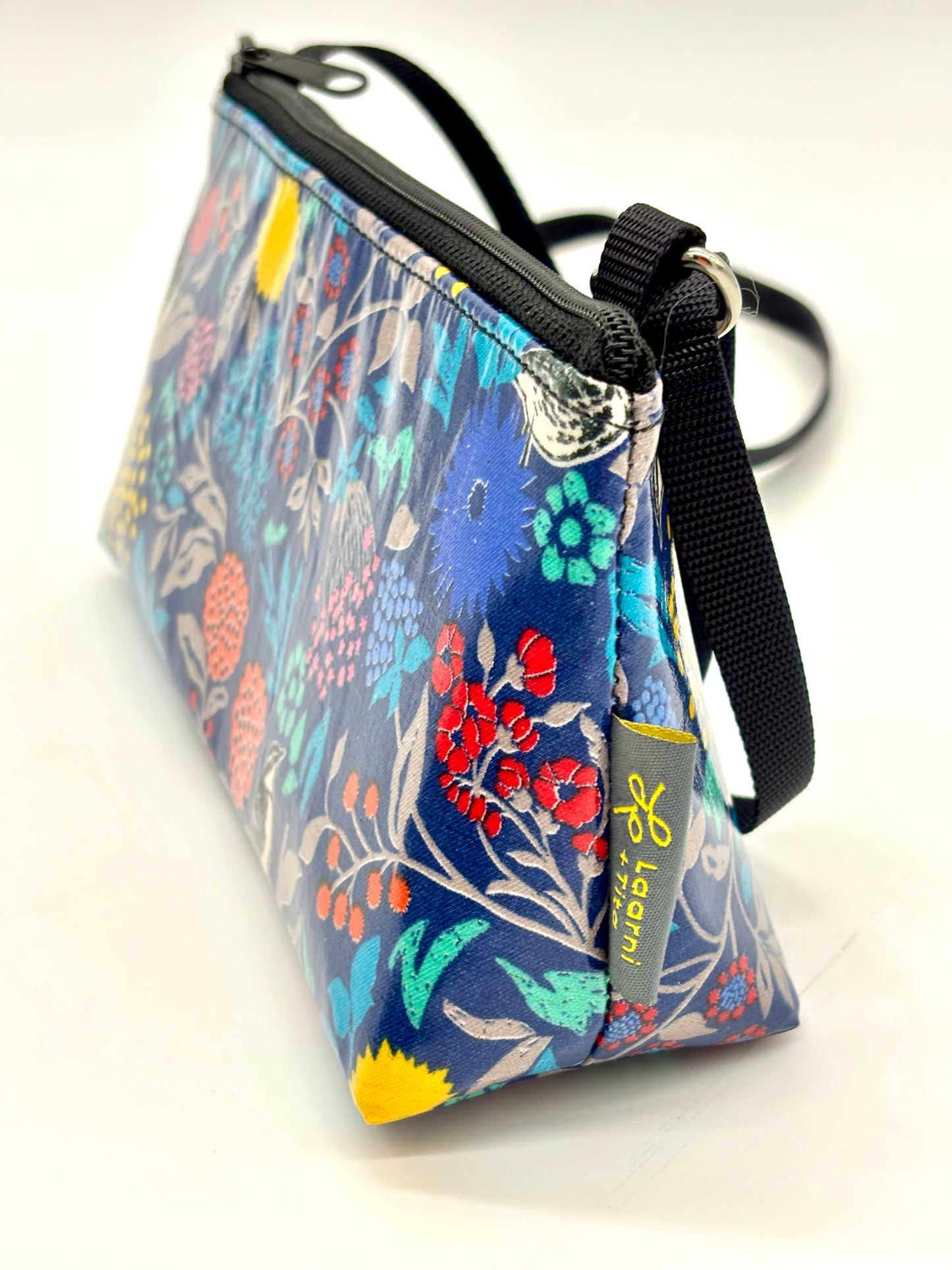 Mini Purse in Hidden Birds in blue