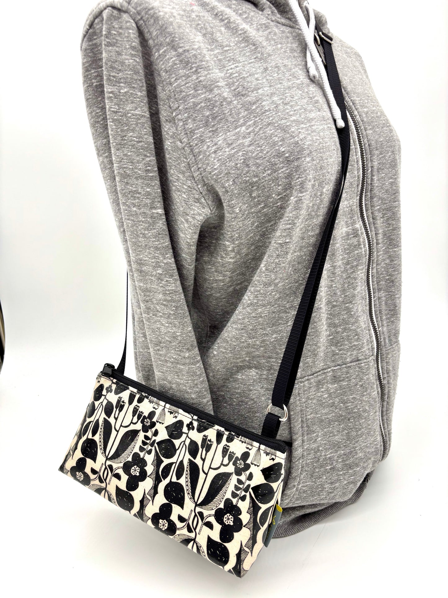 Mini Purse in Botanical Black & White
