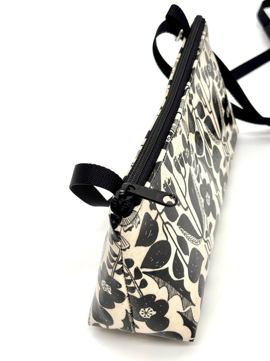Mini Purse in Botanical Black & White