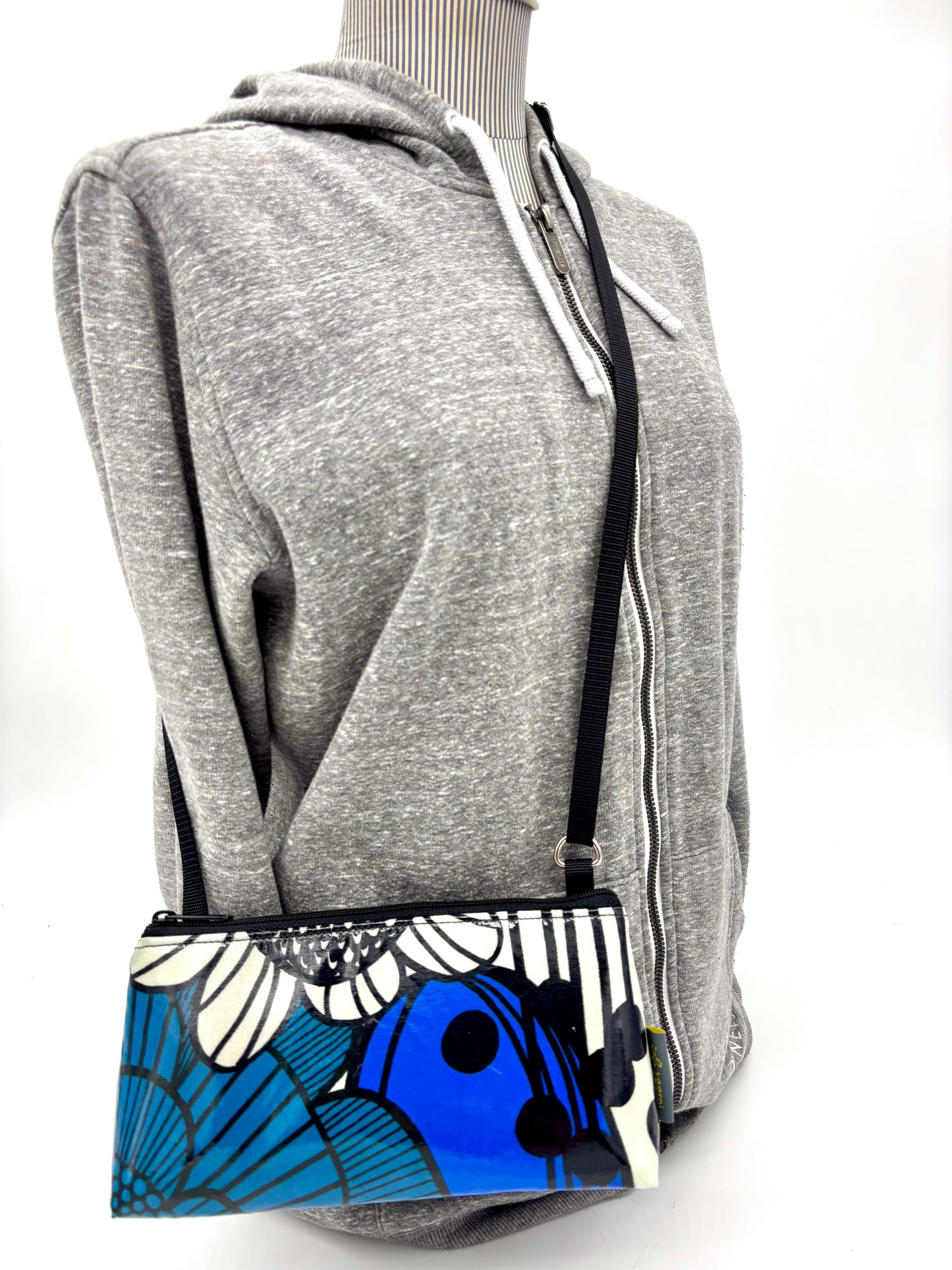 Mini Purse in Big Blue Flowers