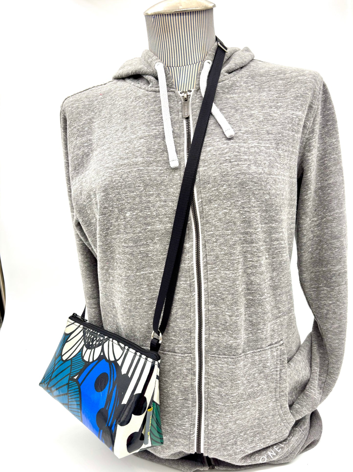 Mini Purse in Big Blue Flowers
