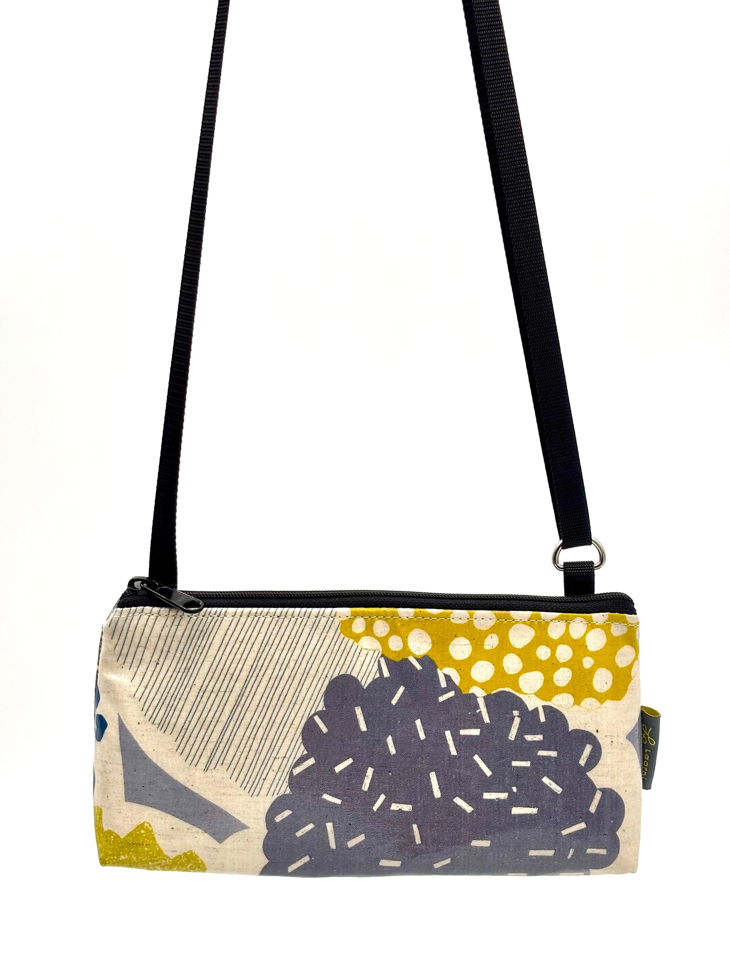 Mini Purse in Mostly Gray & Yellow