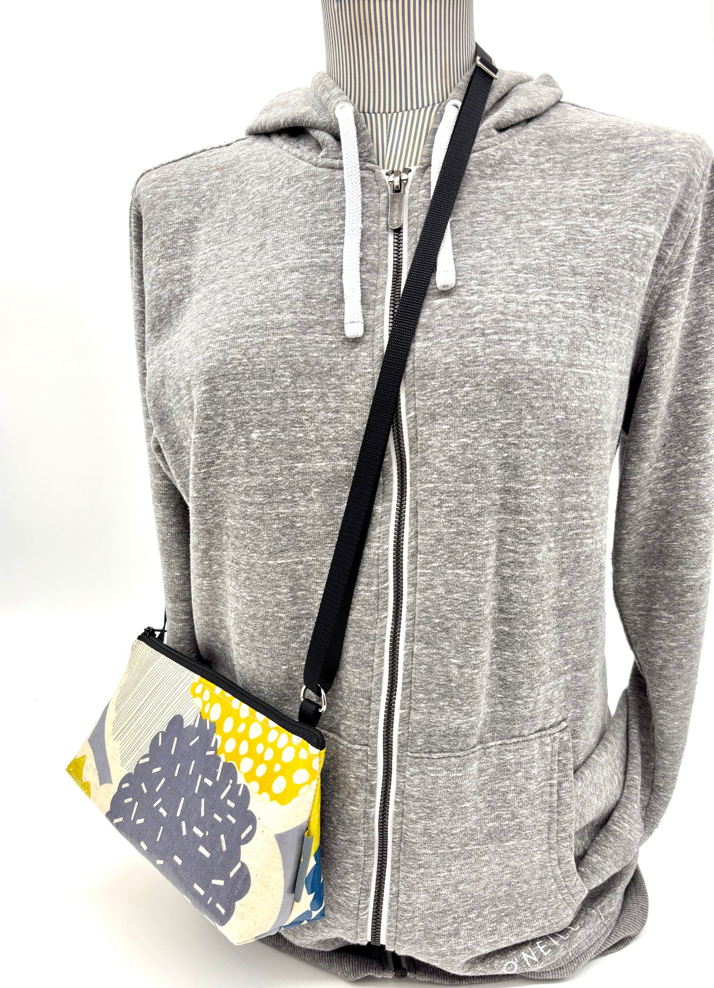 Mini Purse in Mostly Gray & Yellow