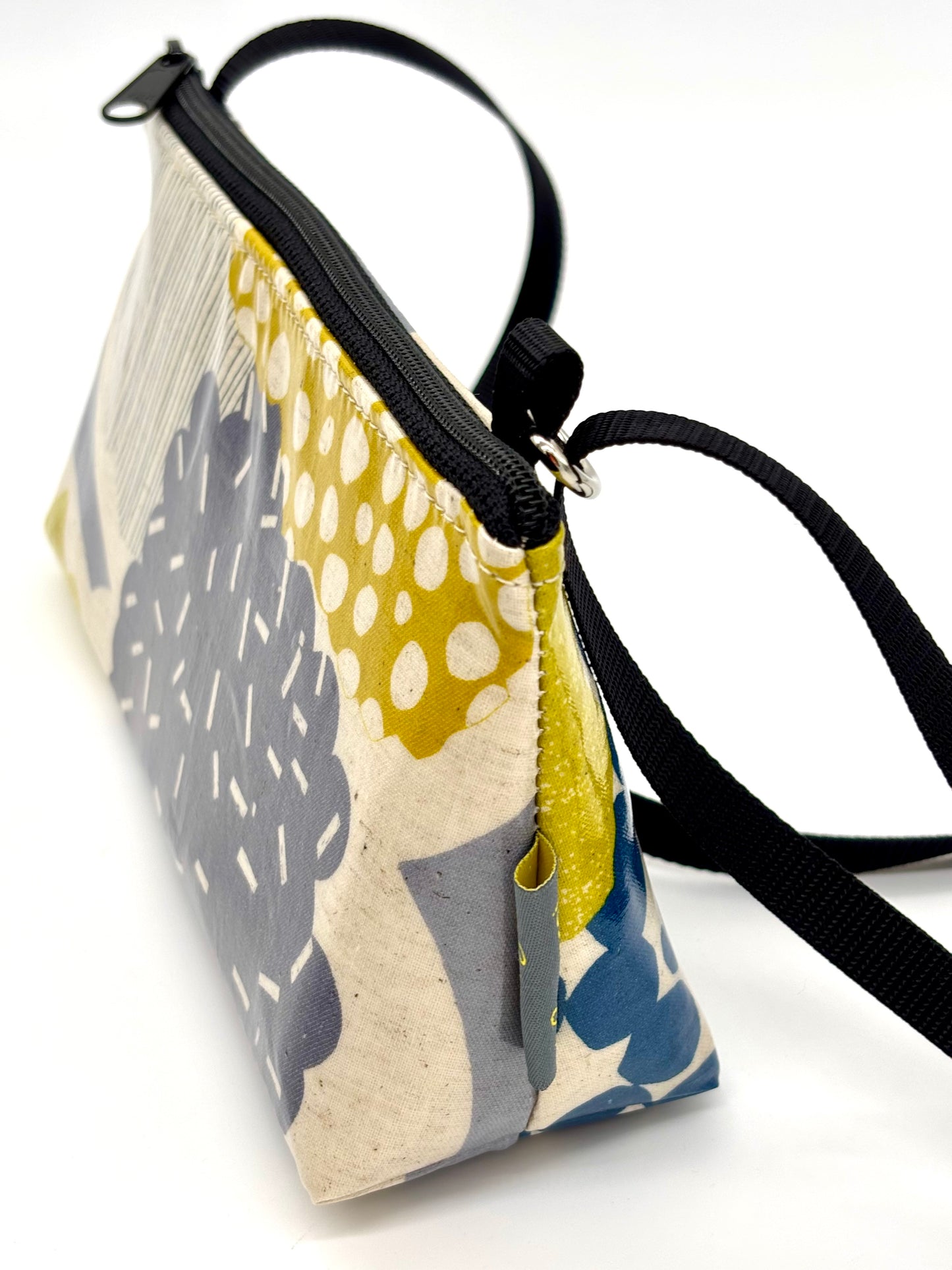 Mini Purse in Mostly Gray & Yellow