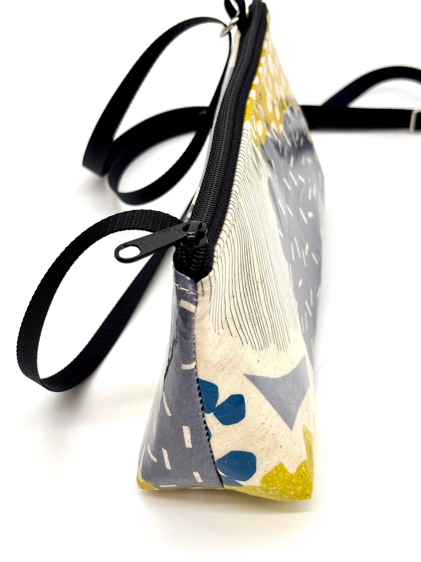 Mini Purse in Mostly Gray & Yellow
