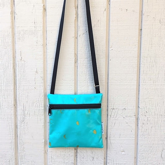 Small Travel Purse in Gold moons
