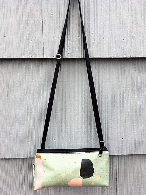 Mini Purse in Green Abstract