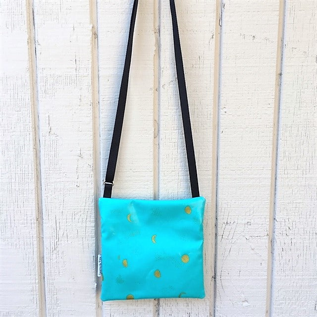 Small Travel Purse in Gold moons