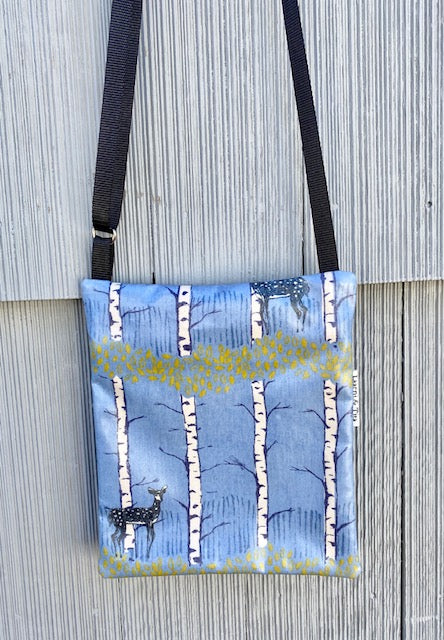 Small Travel Purse in Blue Deer