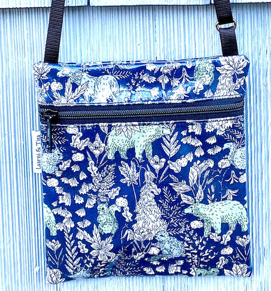 Small Travel Purse in Forest Animals