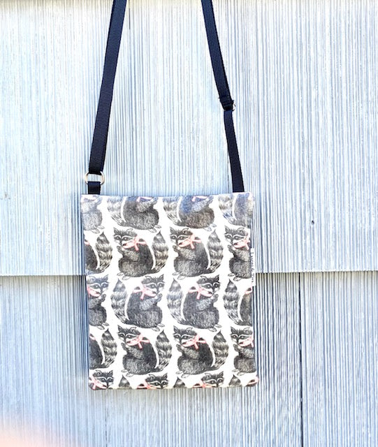 Small Travel Purse in Raccoons
