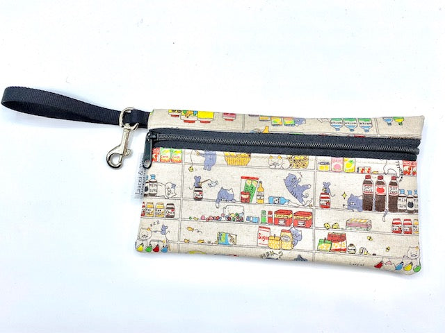 Large Wristlet in Cats in Cupboards