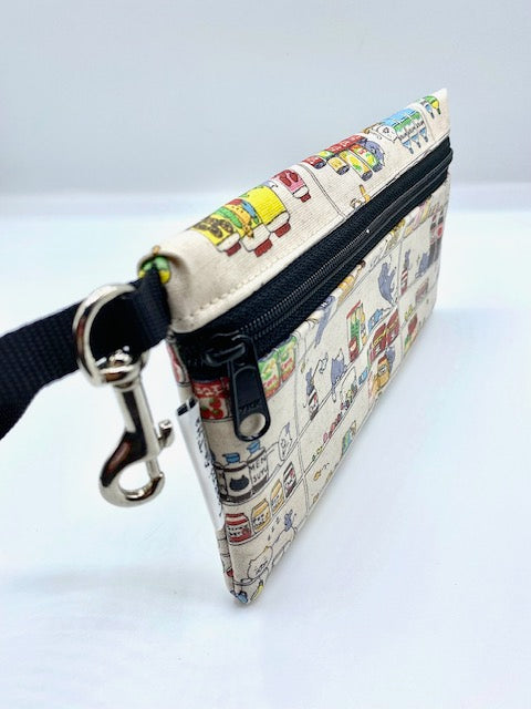 Large Wristlet in Cats in Cupboards
