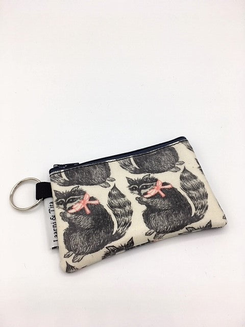 Coin Purse in Raccoons