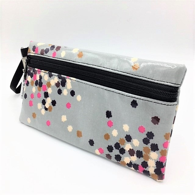 Large Wristlet in Confetti Print