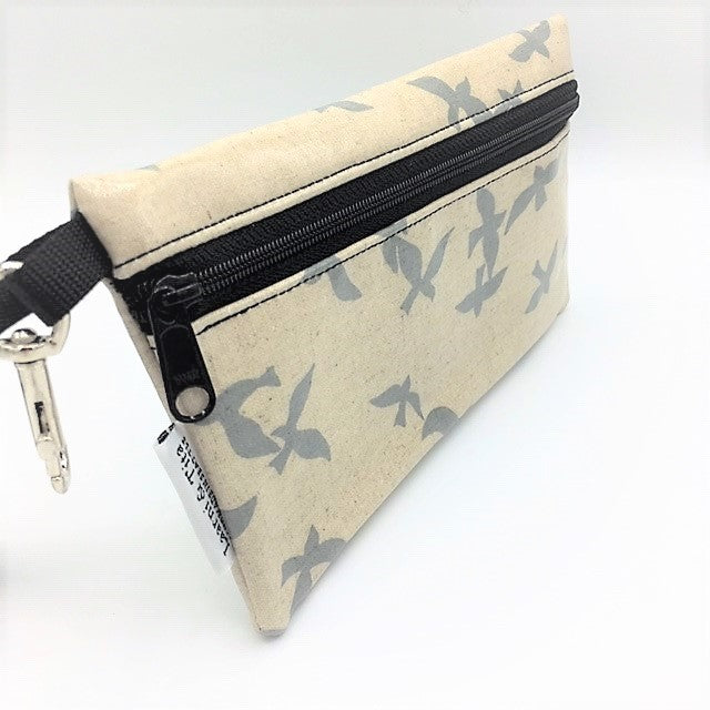 Large Wristlet in School of Gray Birds