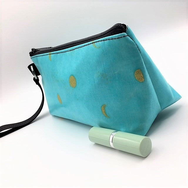 Medium Makeup Bag in Gold Moons