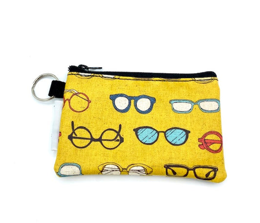 Coin Purse in Eye Wear-Yellow